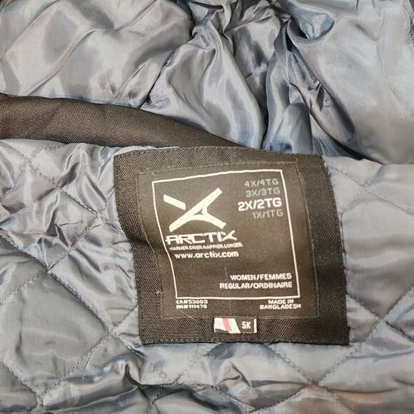 ARCTIX Ski Jacket Cascade Insulated Lined Hooded Parka Womens 2X Black NEW - Picture 7 of 12